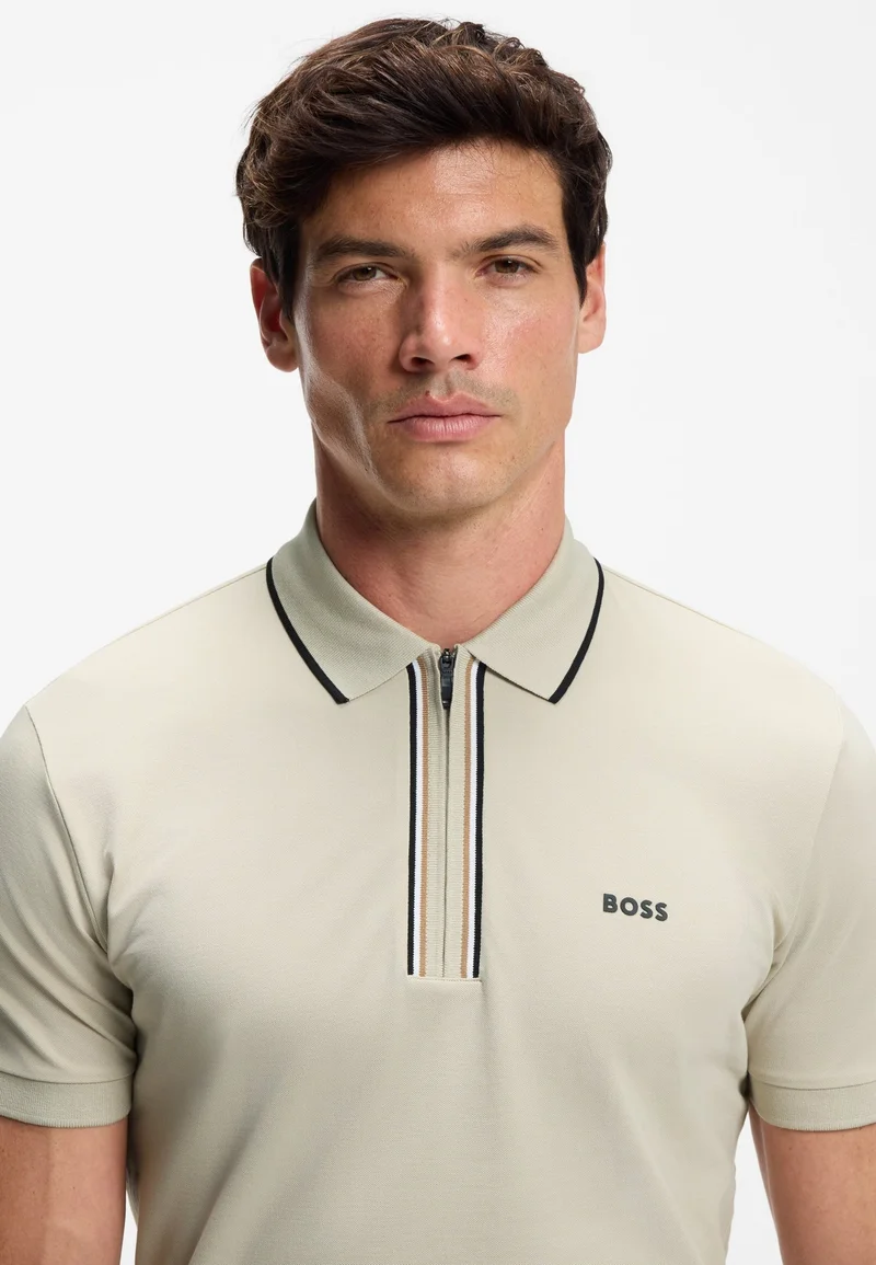 BOSS Slim-fit polo shirt in moisture-wicking stretch cotton